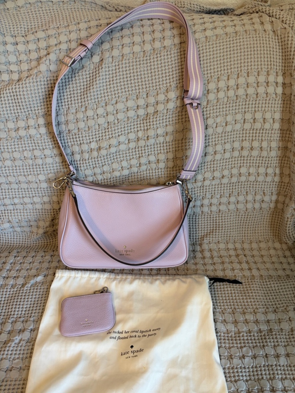 EUC Kate Spade Emma shoulder/crossbody in Lavender.